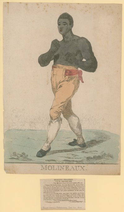 Portrett av Tom Molineaux av English School