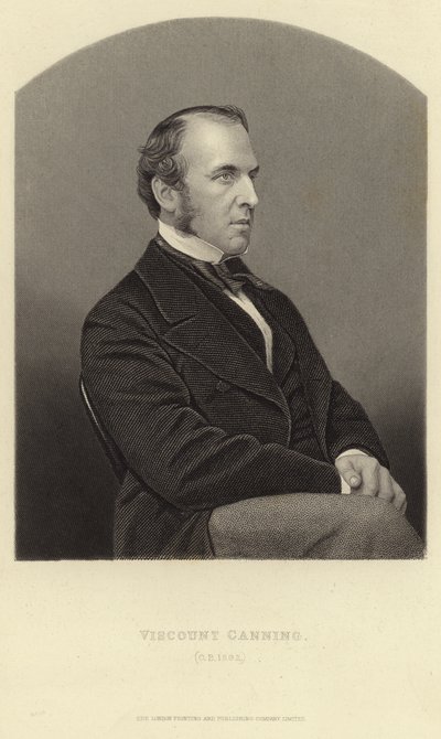 Portrett av Viscount Canning av English School
