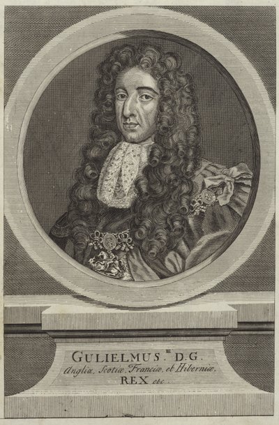 Portrett av William III av England av English School