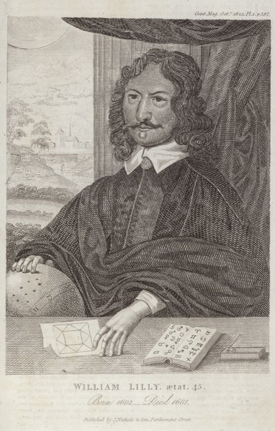 Portrett av William Lilly av English School