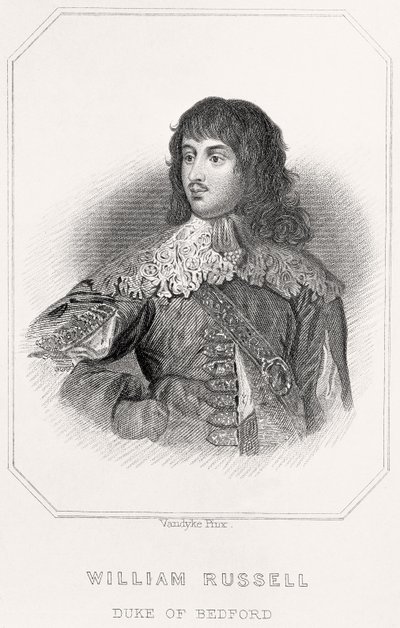 Portrett av William Russell, hertug av Bedford, 1835 av English School