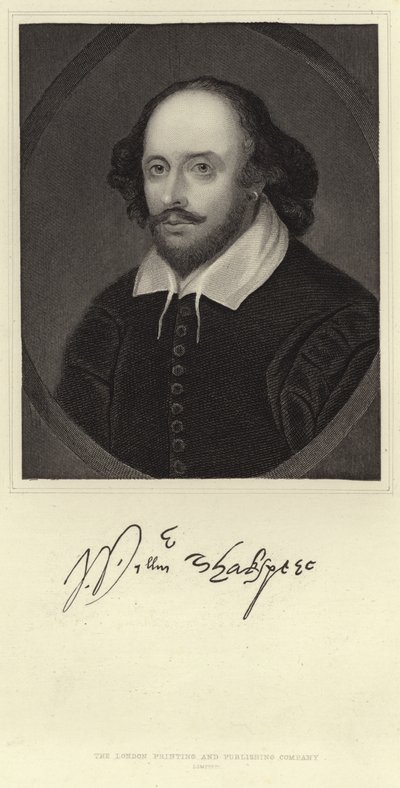 Portrett av William Shakespeare av English School