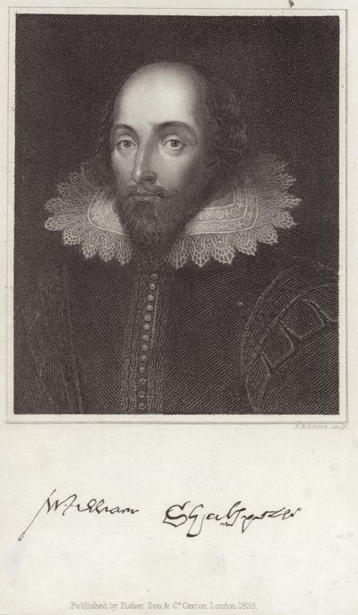 Portrett av William Shakespeare av English School