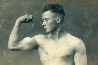 Portrett av en kroppsbygger, ca. 1898 av English School