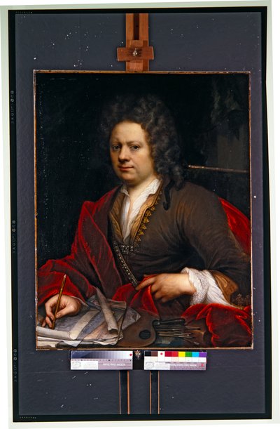 Portrett av en kunstner av English School