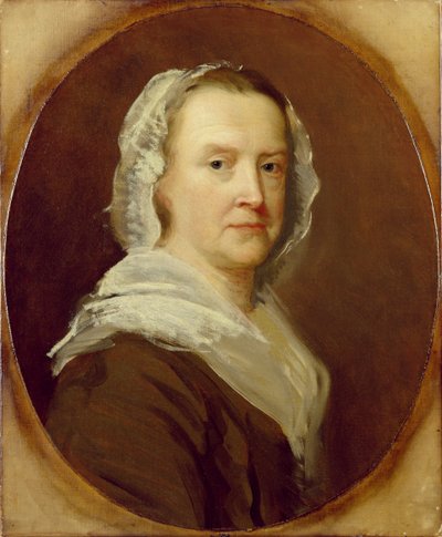 Portrett av en ukjent kvinne, midten av 1700-tallet (olje på lerret) av English School
