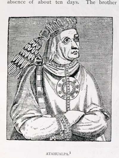 Portrett av den siste inkasjefen, Atahualpa, fra 