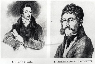 Portretter av Henry Salt (1780-1827) og Bernardino Drovetti (1776-1852) av English School