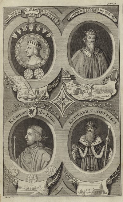 Portretter av Kings of England av English School