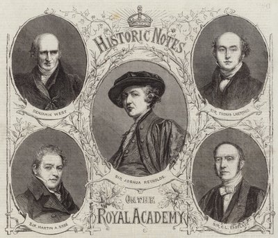 Portretter av presidentene ved Royal Academy av English School