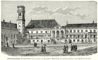 Portugisisk læring. – Universitetet i Coimbre (gravering) av English School