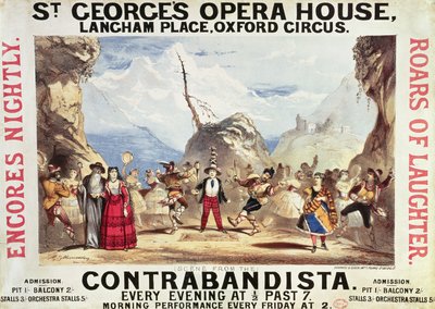 Plakatreklame for St.Georges operahus av English School