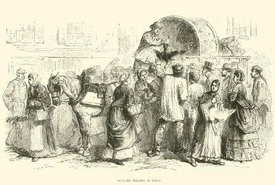 Fjærkreselgere i Paris, oktober 1870 av English School