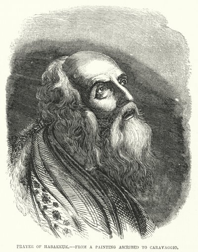 Gebet des Habakuk (Caravaggio) von English School