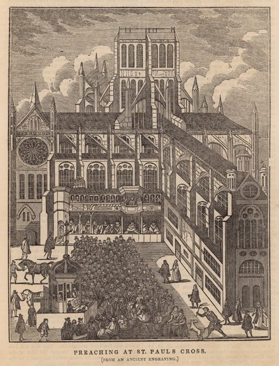 Forkynnelse ved St Pauls Cross av English School