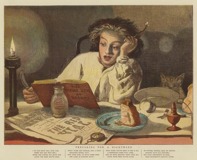 Forbereder seg på et mareritt (chromolitho) av English School