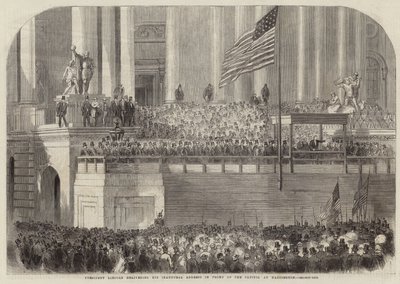 President Lincoln holdt sin åpningstale av English School