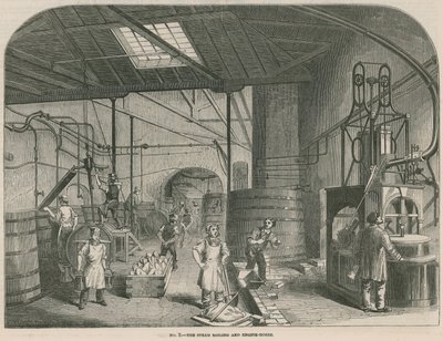 Priser Patent Candle Company arbeider; Dampkokings- og maskinhuset av English School