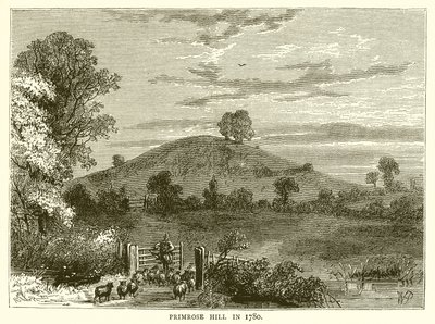 Primrose Hill i 1780 av English School