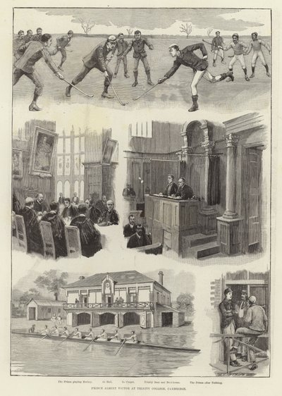 Prins Albert Victor ved Trinity College, Cambridge av English School