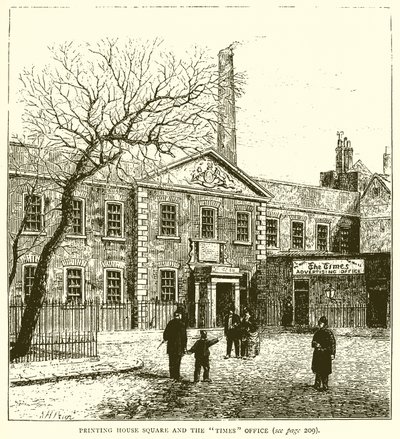 Printing House Square og Times Office av English School