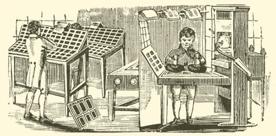 Trykkeri (tresnitt) av English School