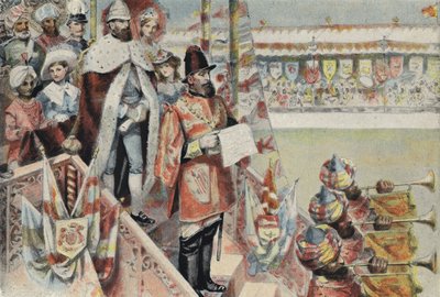Proklamasjon av dronning Victoria som keiserinne av India av English School