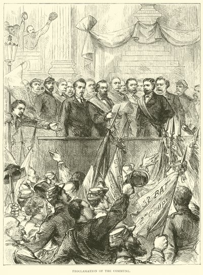 Kommunens proklamasjon, mars 1871 av English School