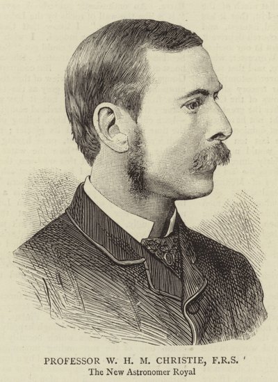 Professor WHM Christie, FRS (gravering) av English School