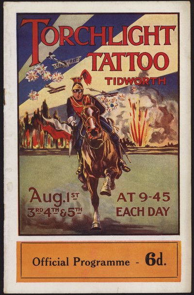 Program for Tidworth Torchlight Tattoo, Tidworth Park, Wiltshire av English School