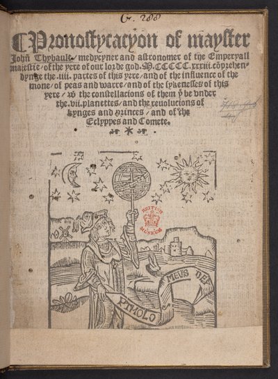 Pronostycacyon av mayster John Thybault av English School