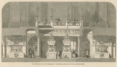 Foreslått forbedring av krypten til St Pauls Cathedral av English School