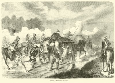 Preussiske proviantvogner, september 1870 av English School