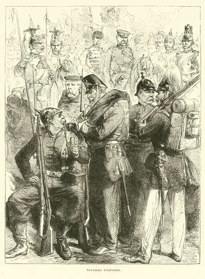 Preussiske uniformer, august 1870 av English School