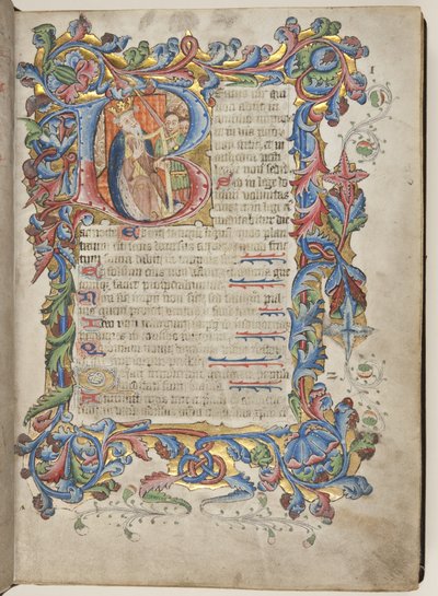 Psalter med Sarum brukskalender, ca. 1425-75 (blekk, maling og gull på vellum) av English School