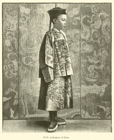 Pu-Yi, eks-keiser av Kina (gravering) av English School