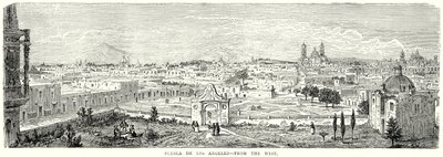 Puebla de Los Angeles – Fra vest (gravering) av English School