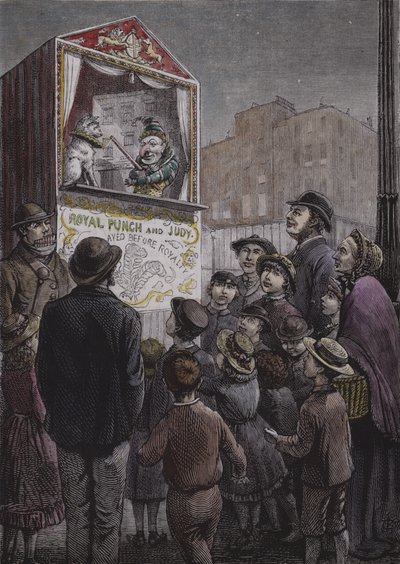 Punch og Judy show av English School