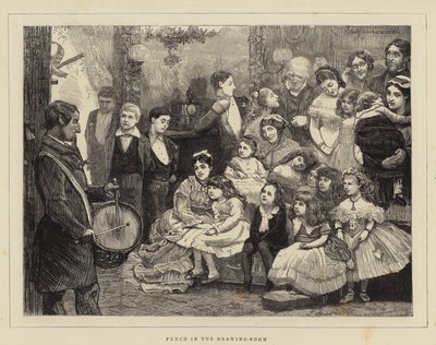 Punch in the Drawing Room (gravering) av English School