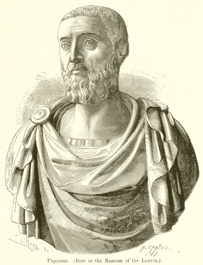 Pupienus. (Byste i Louvre-museet) av English School