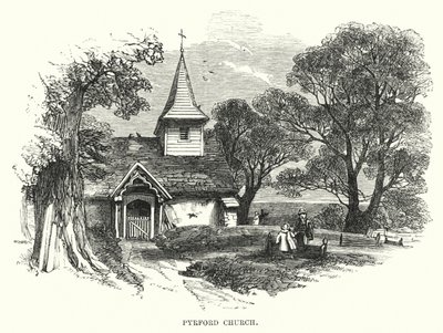 Pyrford Church (gravering) av English School