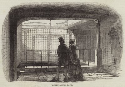Queen Anne's Bath (gravering) av English School