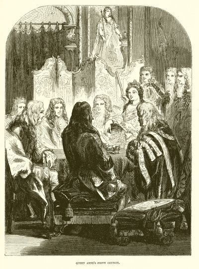 Queen Annes Privy Council av English School