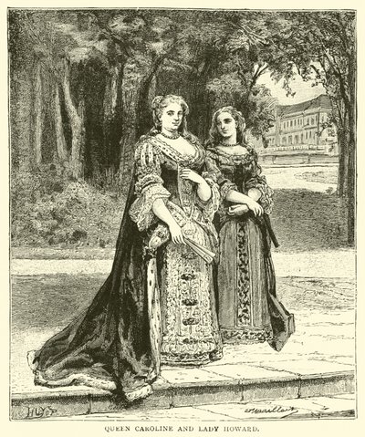 Dronning Caroline og Lady Howard av English School