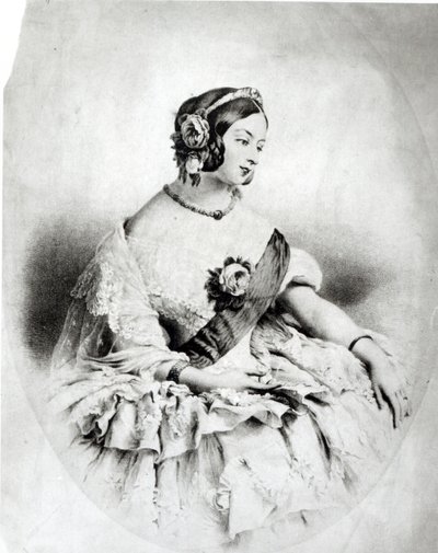 Dronning Victoria (1819-1901) av English School