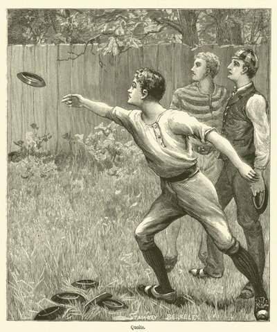 Quoits (gravering) av English School