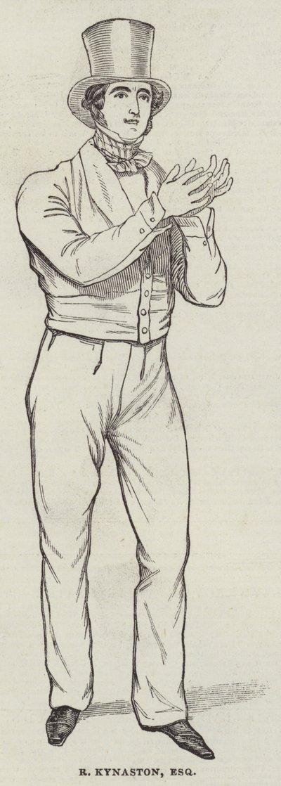 R Kynaston, Esquire (gravering) av English School