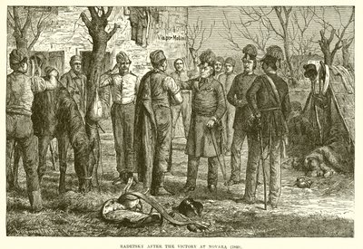 Radetsky etter seieren på Novara (1849) av English School