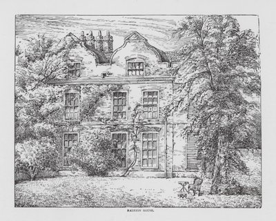 Raleigh House (litografi) av English School