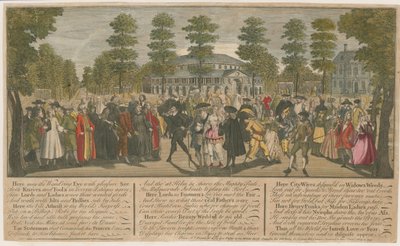 Ranelagh Gardens. Maskerade for den venetianske ambassadøren, 1749 av English School